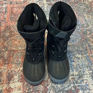 Lands End Kids Black Winter Boots size 5